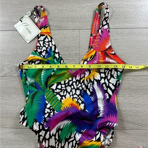 Armonia Vintage Print One Piece Swimsuit Deadstock - Picture 12 of 13